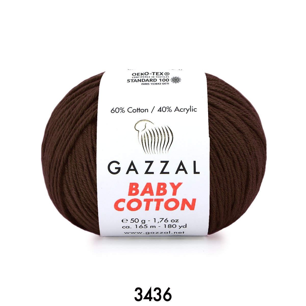 Gazzal Baby Cotton 3436 kahverengi
