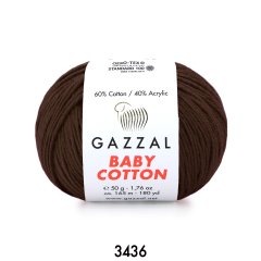 Gazzal Baby Cotton 3436 kahverengi