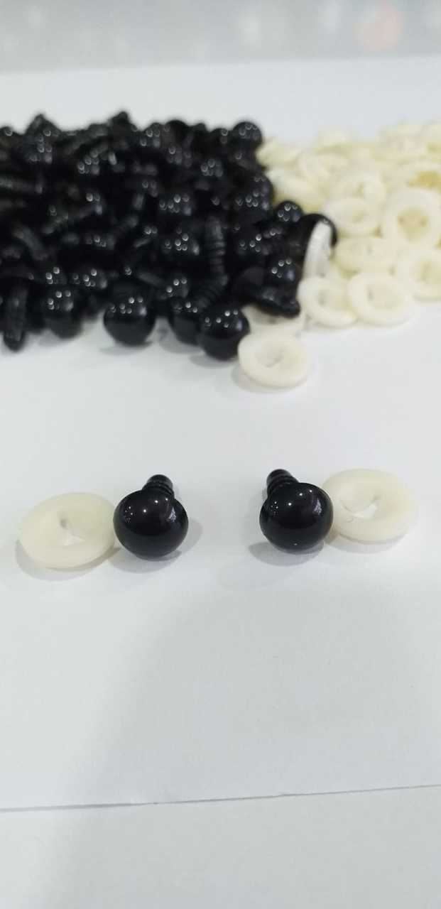 Siyah 10mm ithal sertifikalı göz
