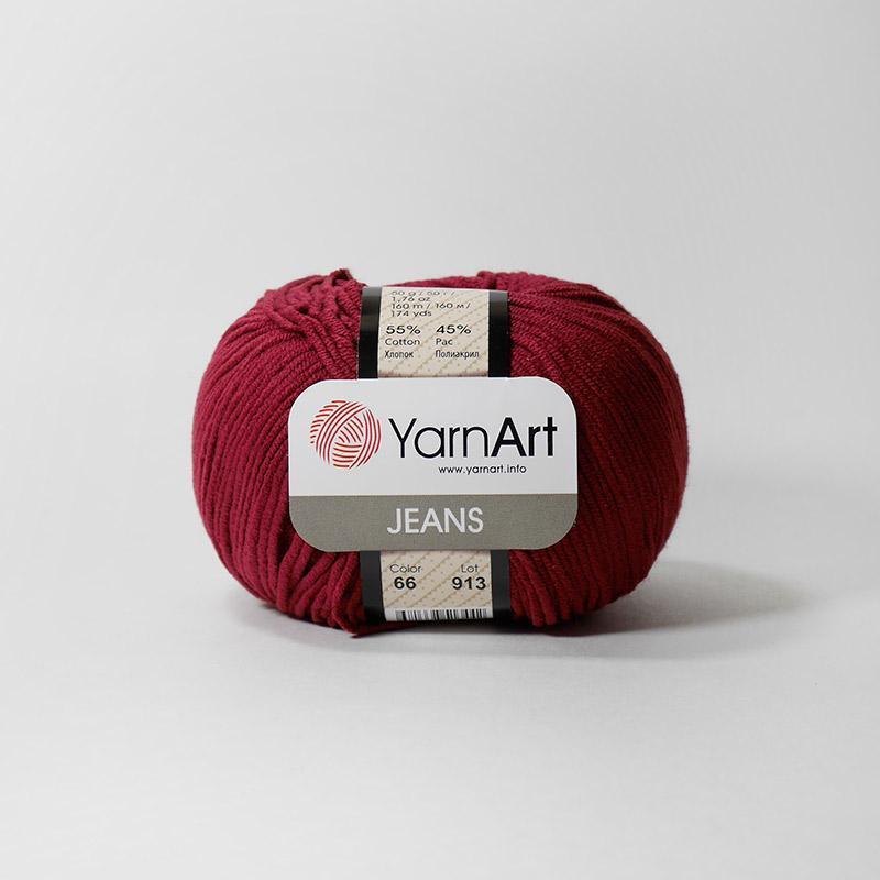 Yarnart Jeans 66 (bordo)