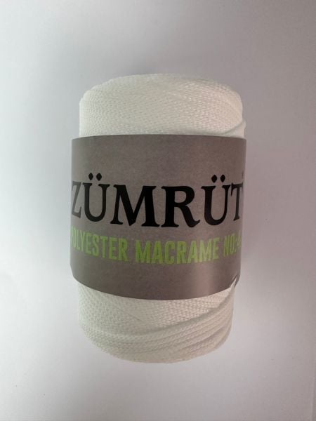 Polyester Makrome Beyaz 1