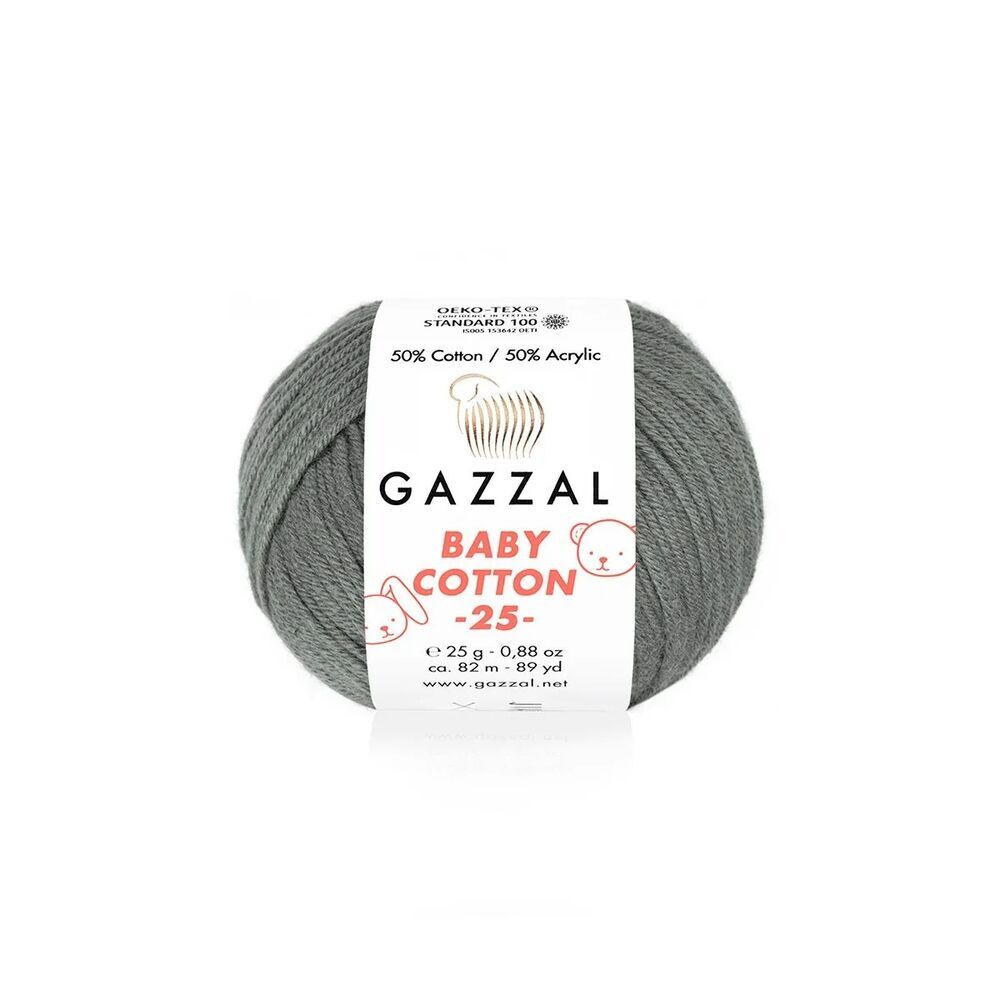 Gazzal baby cotton  25 gram 10 lu paket