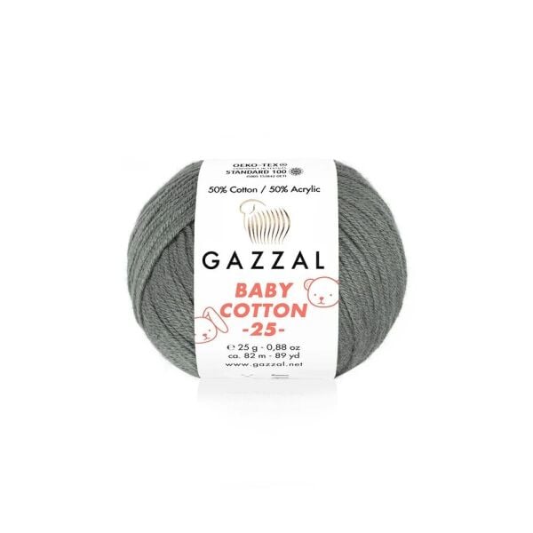Gazzal baby cotton  25 gram 10 lu paket