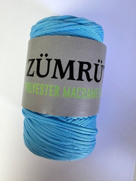 Polyester Makrome mavi 9