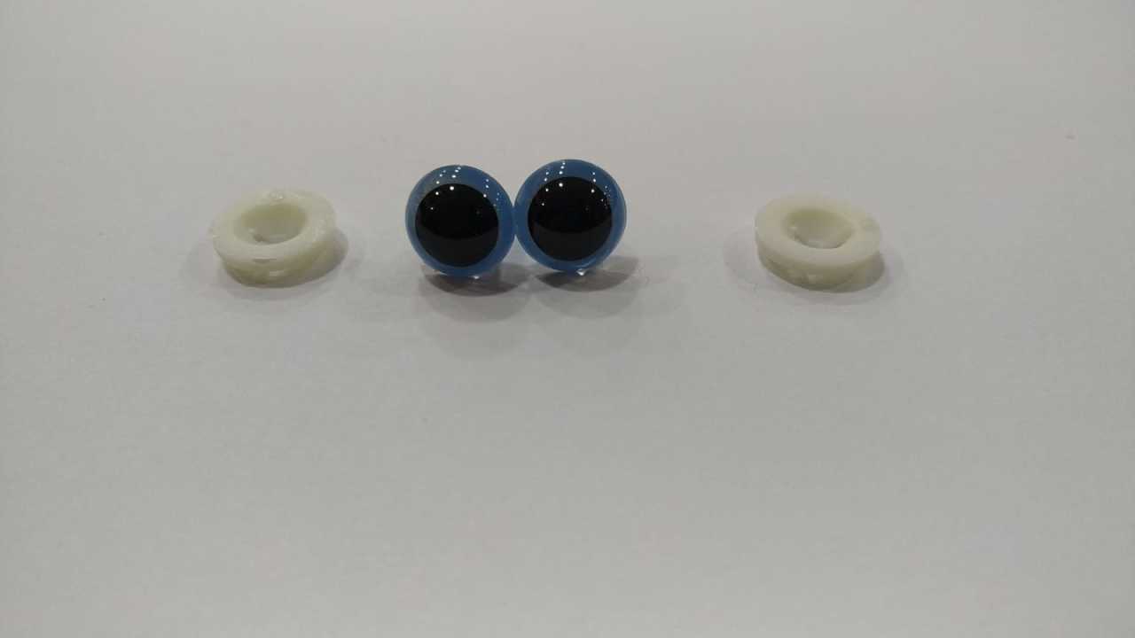 14 mm İthal Kaliteli Açık MaviGöz (1çift)