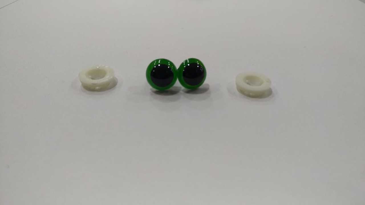 10 mm İthal Kaliteli Koyu Sarı  Göz (1çift)