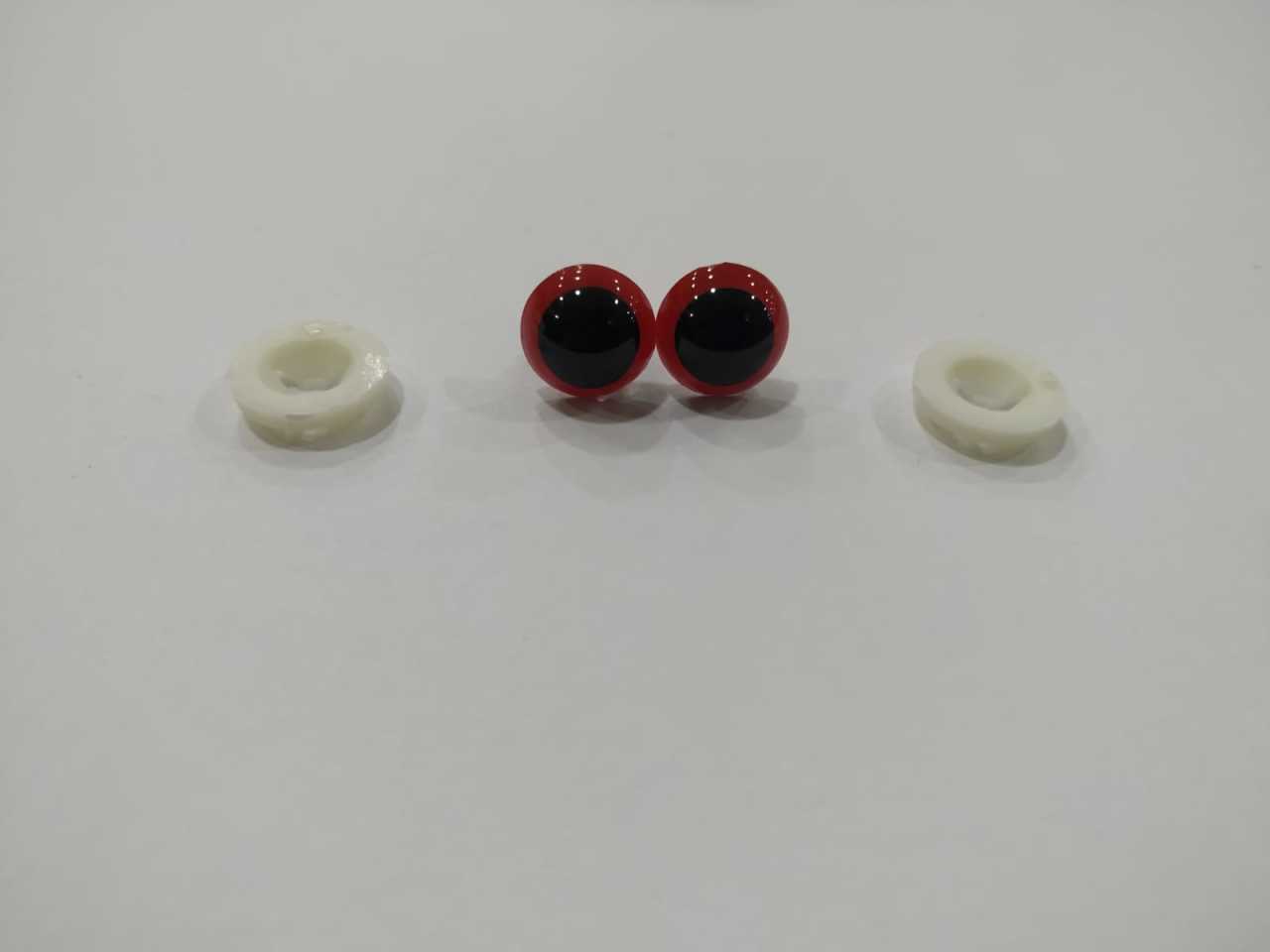 8 mm İthal Kaliteli  Kırmızı Göz (1çift)