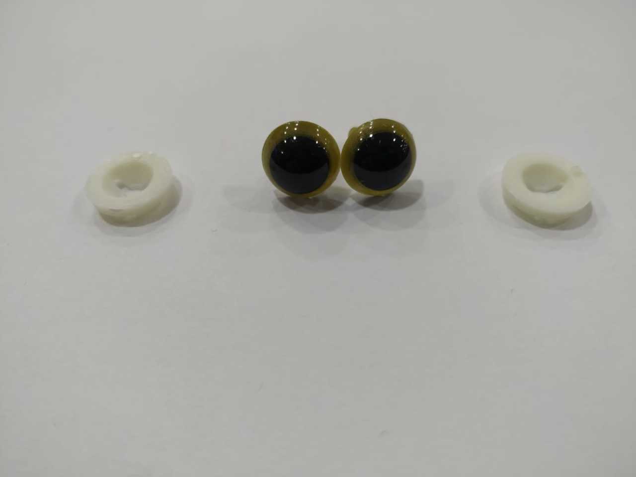 8 mm İthal Kaliteli Gold Rengi Göz (1çift)