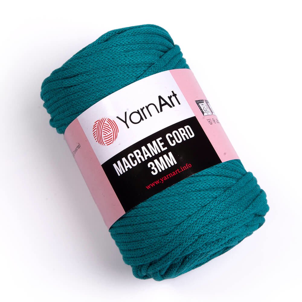 Yarnart macrame cord 3mm 783 petrol