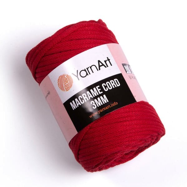 Yarnart macrame cord 3mm 773 Kırmızı