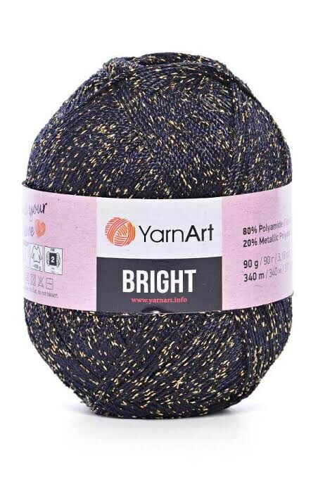 YarnArt BRIGHT Siyah Gold-105