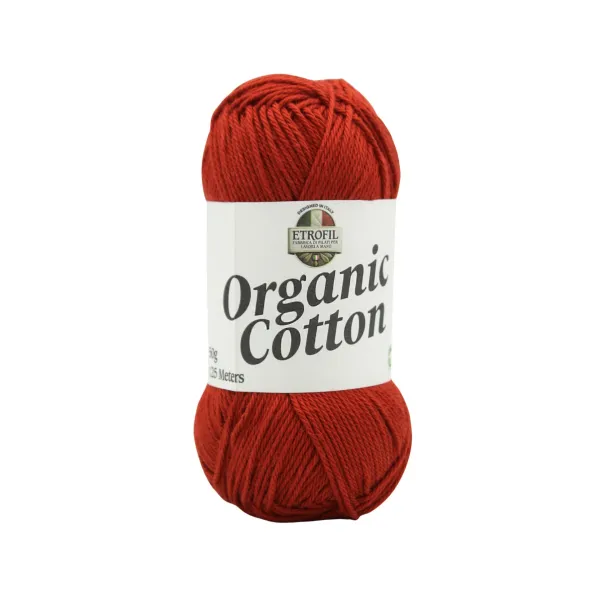 Organic Cotton 72286 Bakır Kırmızısı
