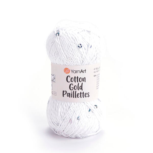 YarnArt Cotton Gold Paillettes 7102