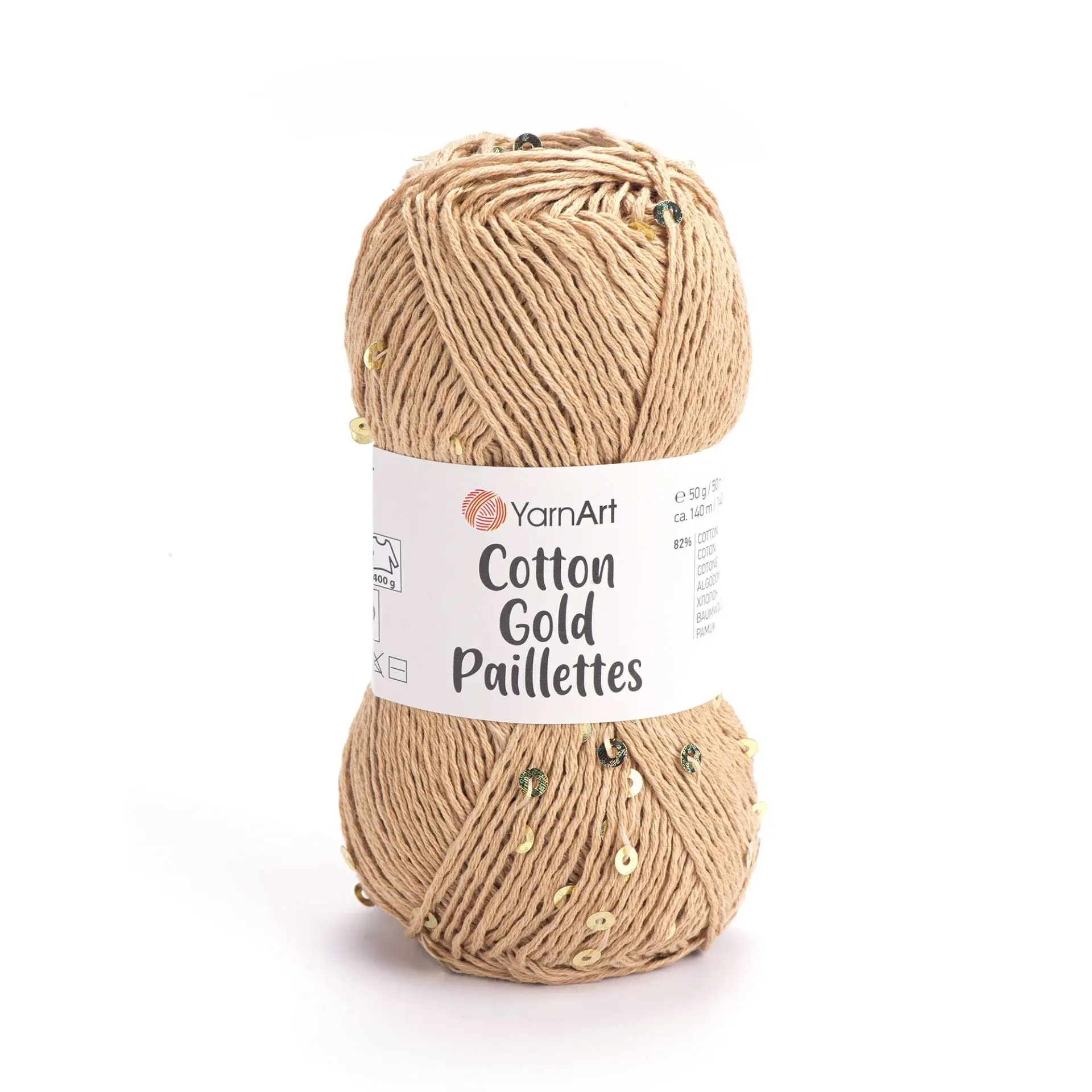 YarnArt Cotton Gold Paillettes 7105