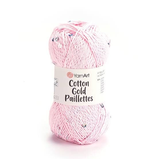 YarnArt Cotton Gold Paillettes 7107