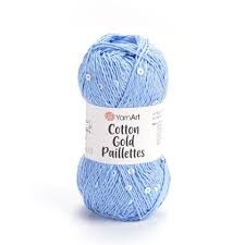 YarnArt Cotton Gold Paillettes 7110