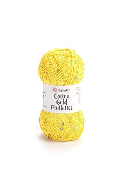 YarnArt Cotton Gold Paillettes 7106