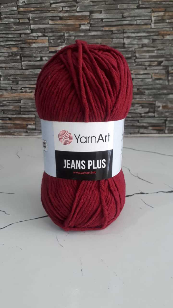 Yarnart jeans plus 66 bordo