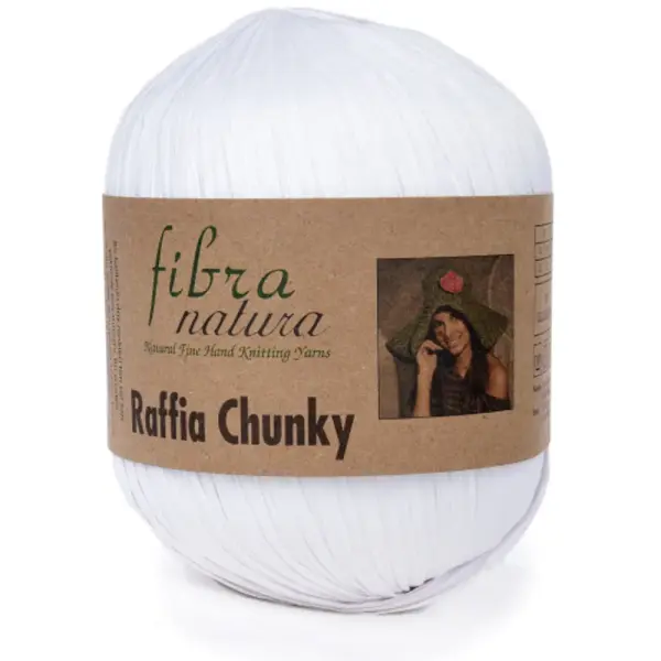 Fibra Natura Raffia Chunky 114-01 Beyaz
